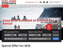 Tablet Screenshot of icelandcarrental.is
